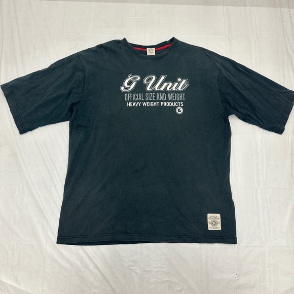 Y2K G-Unit Shirt Mens 3XL Black 50 Cent Heavy Weight Official Streetwear Hip Hop